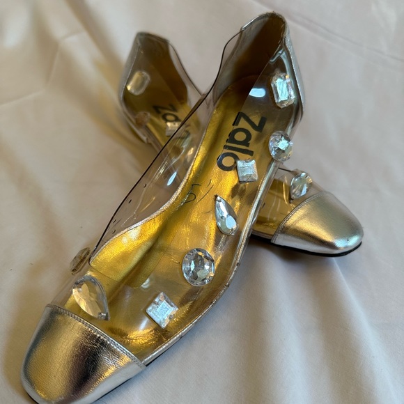 Zalo lucite with rhinestones never worn 5 1/2 - Picture 5 of 6
